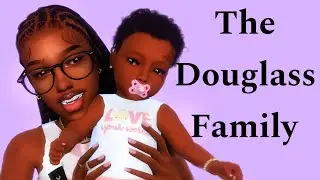 Sims 4 CAS || The Douglass Family + CC Folder & Sim Download