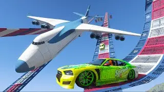 GTA 5 Big Plane & SPIDERMAN Ragdolls Fails & Jumps vol.1 (Euphoria Physics)