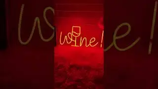 Wine LED Neon Sign