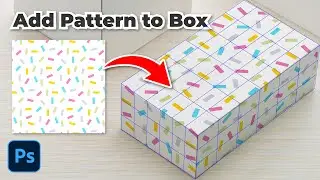 Add Pattern to Box using Vanishing Point Photoshop