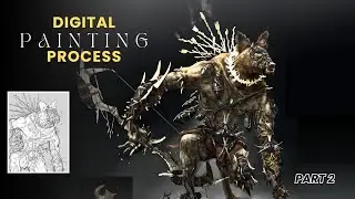 Mixing Photobash with Digital Painting | Tibicena, The Grave Hunter Concept Art