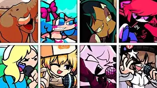 ELEPHANTITIS but Every Turn a Different Character Sings 🎶⚡ (FNF The Executable Entourage)