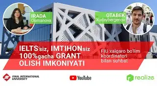 Kipr universitetiga grantlar | Webinar 2020 | Final International University