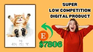 Low competition product idea for Etsy using  Midjourney AI | Step by Step Tutorial