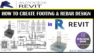 How to Create Footing & Rebar Detailing, Quantities/schedule in Revit Software.