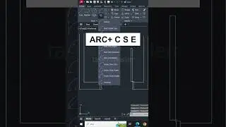 AutoCAD Tutorial - Arc ( Center,Start,End) - Autocad 2024 | AutoCAD Shortcuts