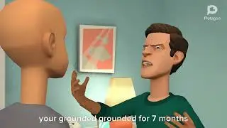 Classic caillou pull the alarm fire at school/grounded