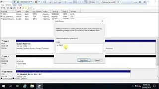 Raid 1- Disk Mirroring in server 2019
