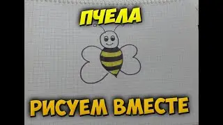 Как нарисовать очень легко пчёлку