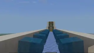 World Fastest Boat Water Slide In Minecraft Pocket Edition | minecraft Mobile Mcpe
