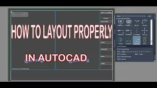 HOW TO LAYOUT PROPERLY IN AUTOCAD