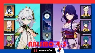 Abismo 12 versión 4.5 Nahida hyperblom & Shogun national #spiralabyss #abismo12 #genshinimpact #4k