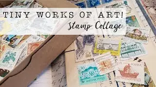 Postage Stamp Collage In My Junk Journal