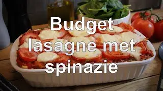 Budget lasagne met spinazie en mozzarella recept