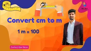 How to convert cm to m?