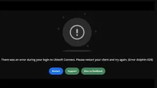 there was an error during your login to UBI soft connect - please restart your client and try again.