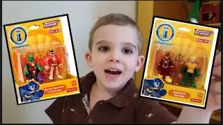Imaginext DC Super Friends: Flash, Aquaman, Cyborg, Martian Manhunter, Plastic Man #toys