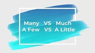 Penggunaan MUCH VS MANY and A FEW VS A LITTLE !! Sangat mudah yaa dibedakan !
