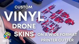 Custom Vinyl  Drone Skins on a Wide Format Printer Cutter
