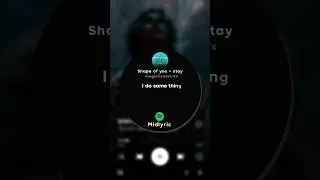 Shape of you × Stay 🤌❤️ | magicbeatstrax 🫂 | MIDLYRIC #shorts #midlyric