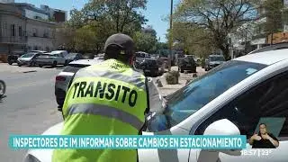 Inspectores de la Intendencia de Montevideo explican normativa sobre autos estacionados en veredas