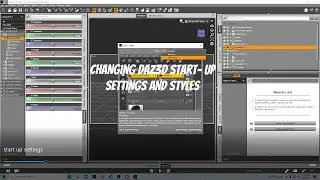 Daz3d start up settings and styles