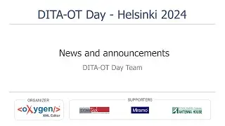 News and announcements - DITA-OT Day 2024