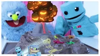 learn play | Dinosaur Adventure | puppet poky