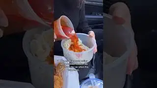 NOT MY ASIAN MOM EATING SPICY NOODLES INSIDE THE CAR 