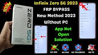 All Infinix Mobile Frp Bypass | New Method 2023 | Withoud Pc | App Not Open Solution