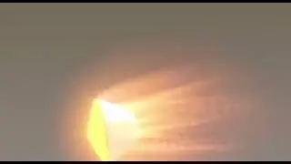 عاجل لحظة صقوط الصاروخ الصيني في المحيط الهندي😳