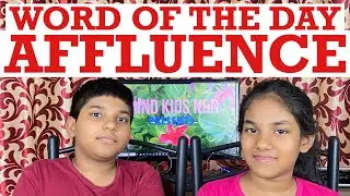 Affluence | affluence meaning | affluence pronunciation