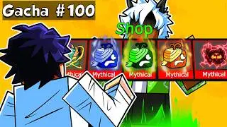 I did 100 Summer Gacha on Blox Fruits..