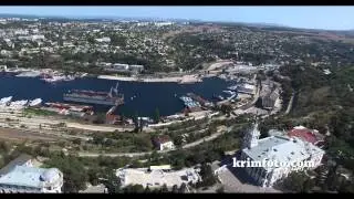 Площадь Ушакова Южная бухта панорама Севастополя с высоты птичьего полета