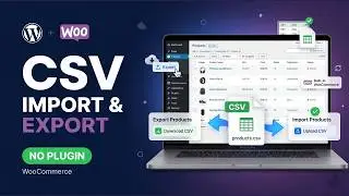 How to Export and Import Products in WooCommerce Without Plugin | WooCommerce CSV Import & Export