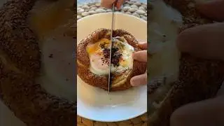 Kıymalı simitli yumurta 🍳 💯 #shorts #keşfet #simit