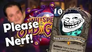 OP Yogg-Saron's Combo During PlayHearthstone Livestream [With Twitch Chat]