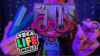 The Toca Boca Tingle ASMR Paper Hair Salon