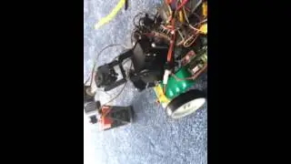 Scorpion grabbing & lifting chemical waste