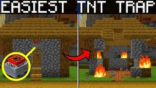 🦅 Minecraft Bedrock: Easy TNT Trap!