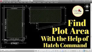Area Calculation With Hatch Command | AutoCAD | Plot Area | Plinth Area | Measure Area in AutoCAD