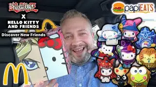 McDonald's NEW Yu-Gi-Oh x Hello Kitty Happy Meal Unboxing Mukbang