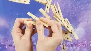 3 Christmas Decorations Made From Clothespins