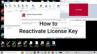 how to reactivate the vector license key