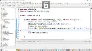 video-4:JDBC implementation using JAVA