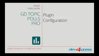 GD Topic Polls Pro: Plugin Configuration