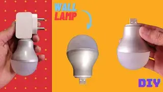 | How to make amazing wall lamp using old LED light at Home |