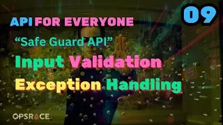API Tutorial - 09 - API input Validation - Safe guard API - Exception handling | Opsrace