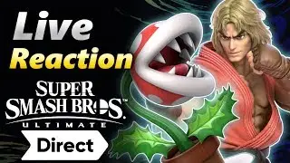 LIVE Reaction to Ken, Incineroar, & Piranha Plant - Super Smash Bros. Direct 11/1/2018
