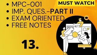 Important Questions, MPC-001, Part-II